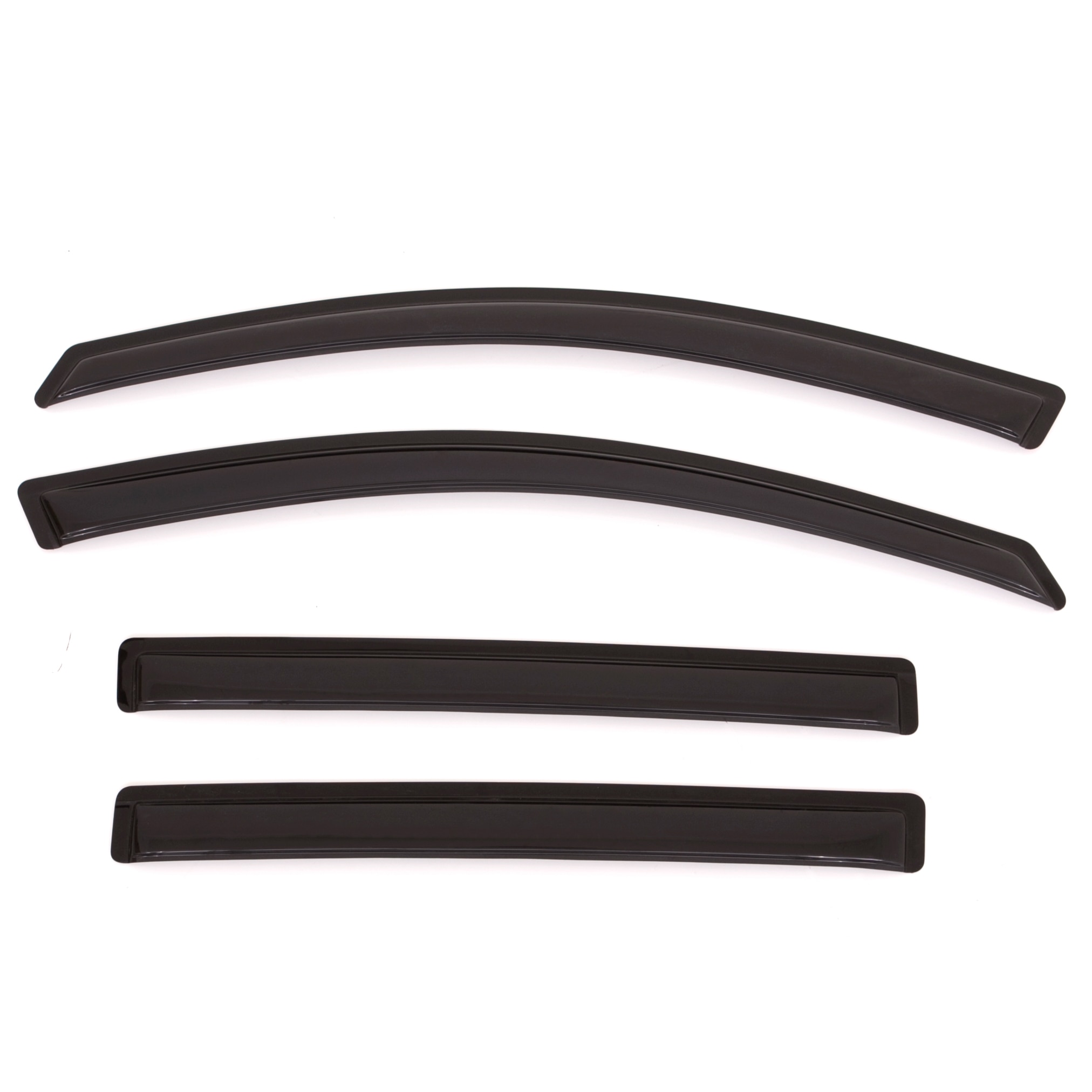 Low-Profile Front and Rear In-Channel Side Window Deflector in Smoke Black by LUND® - Associated Accessories