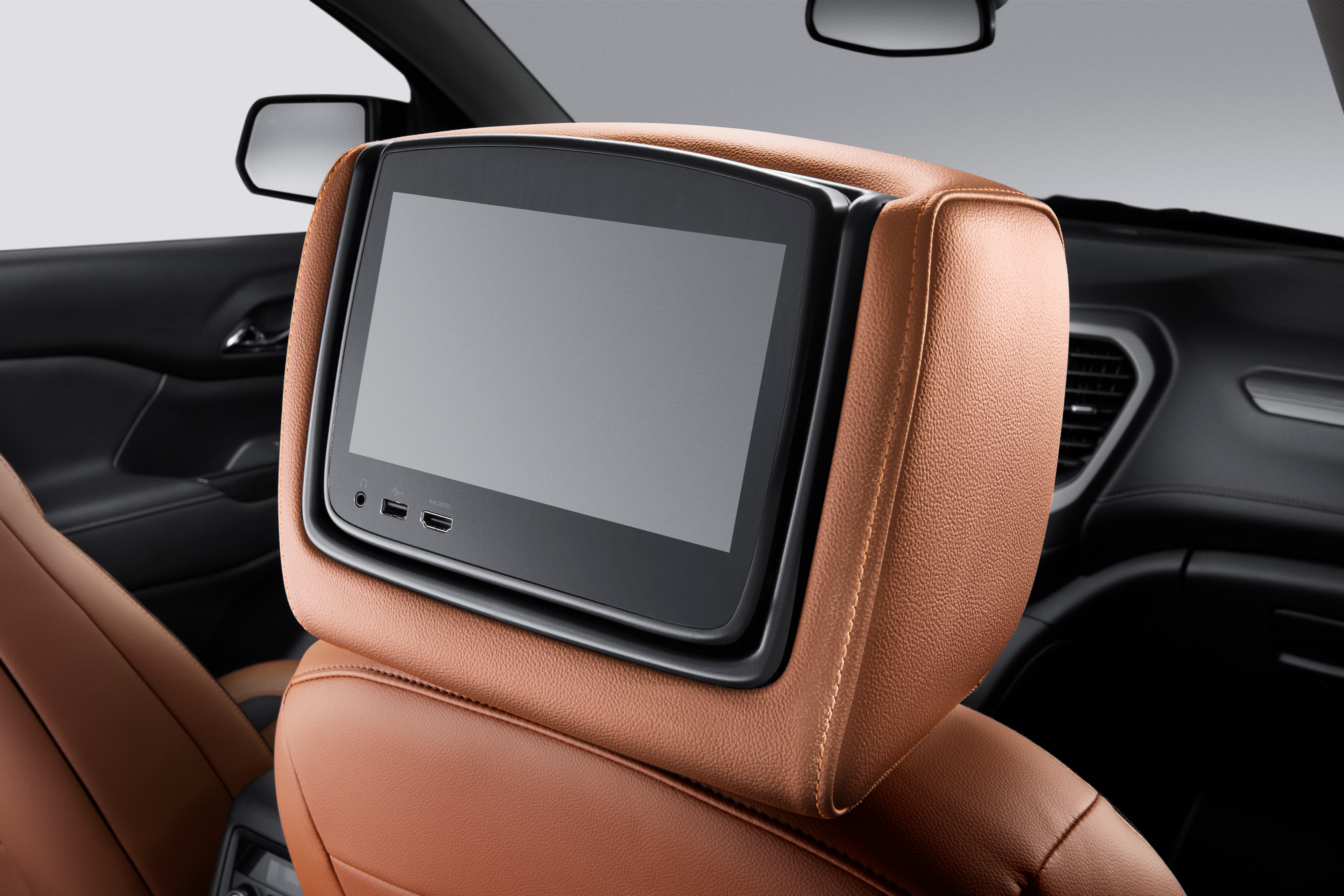 Rear-Seat Infotainment System in Kalahari Leather and AT4 Logo