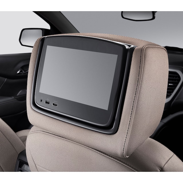 Rear-Seat Infotainment System in Light Ash Gray Cloth