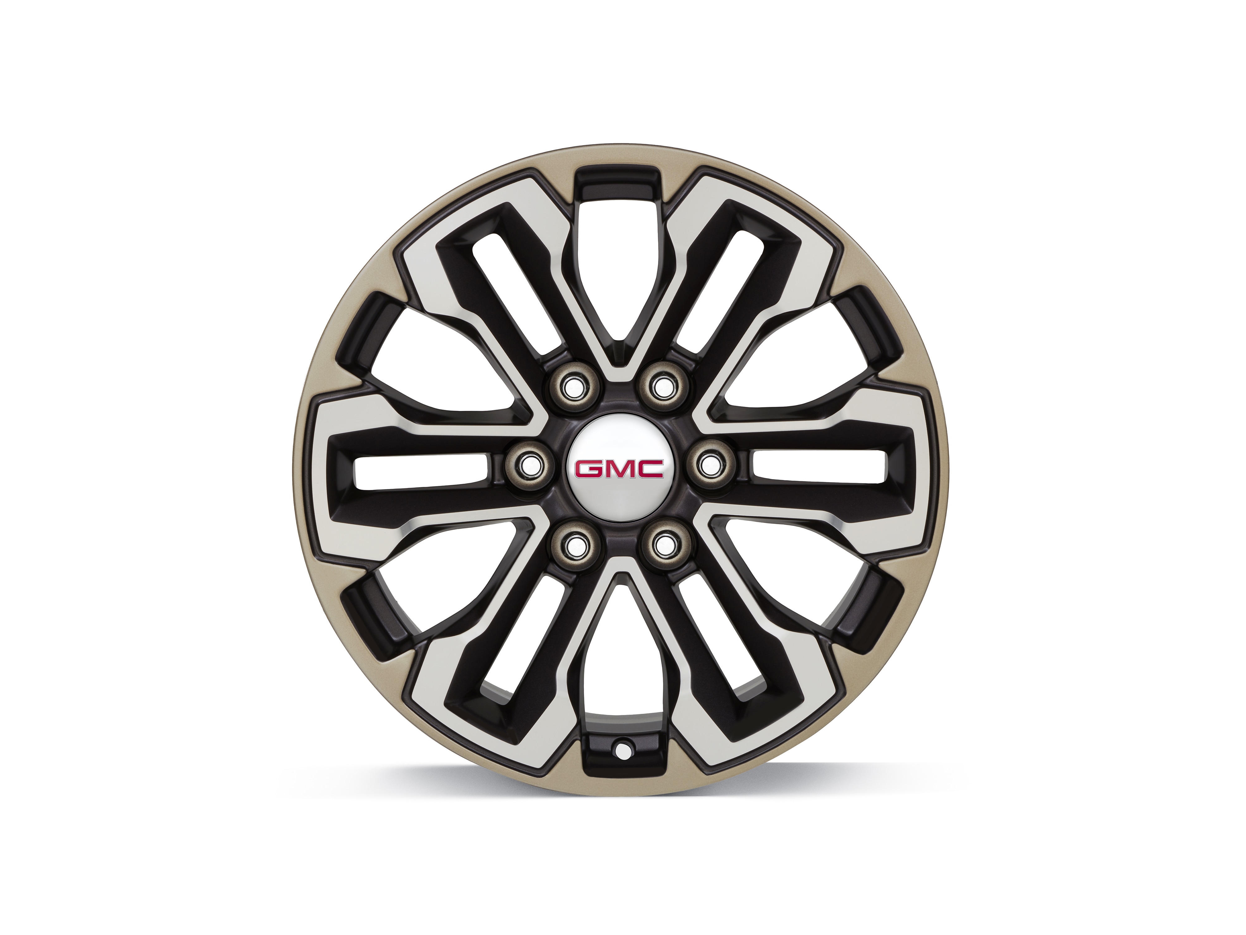 18x8.5-Inch Aluminum Multi-Spoke Wheel in Satin Graphite with Gold Oxide Finish and Machined Face