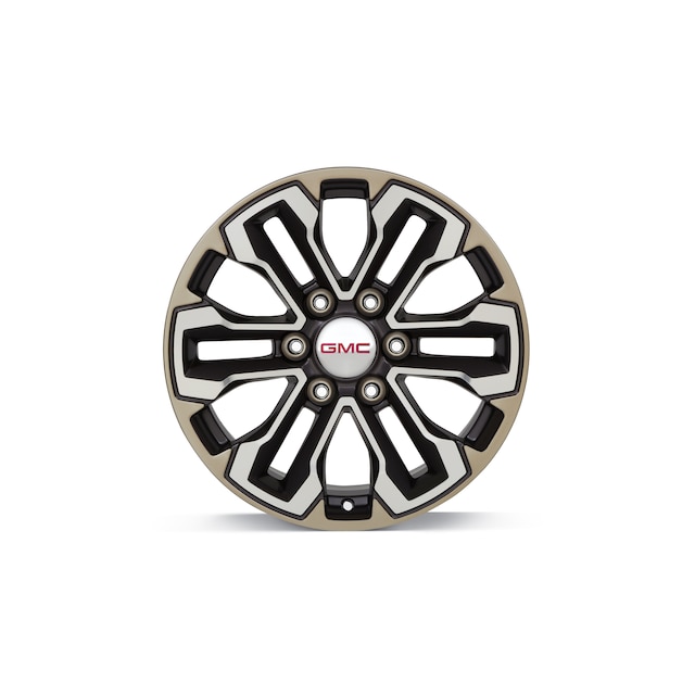 18x8.5-Inch Aluminum Multi-Spoke Wheel in Satin Graphite with Gold Oxide Finish and Machined Face