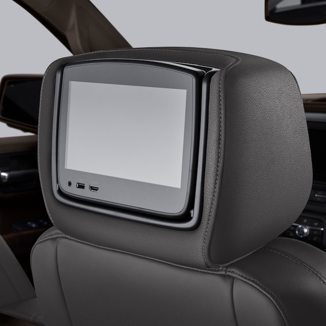 Rear-Seat Infotainment System with DVD Player in Dark Ash Gray