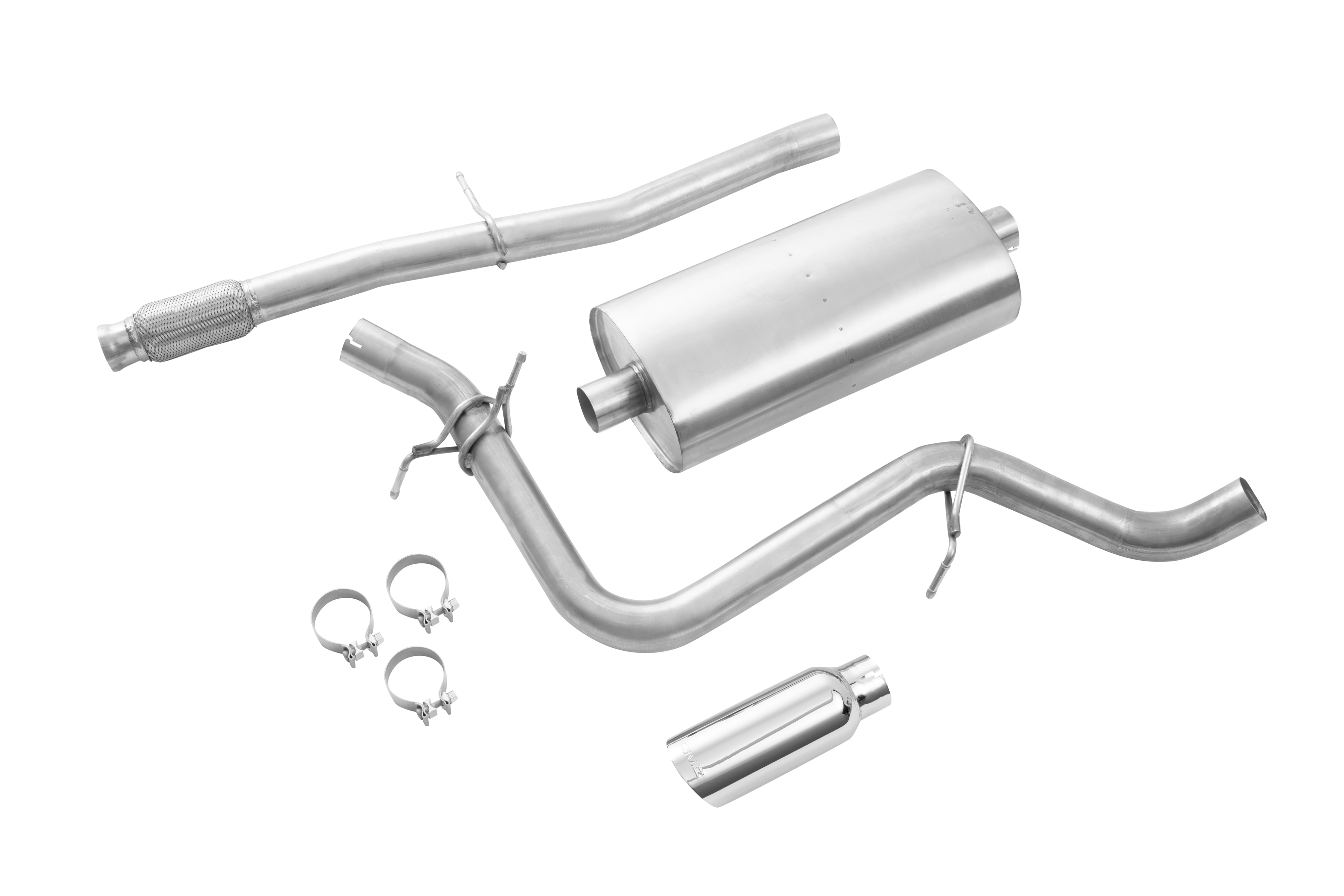 GMC 5.3L Long Wheelbase Cat-Back Single Exit Exhaust Upgrade