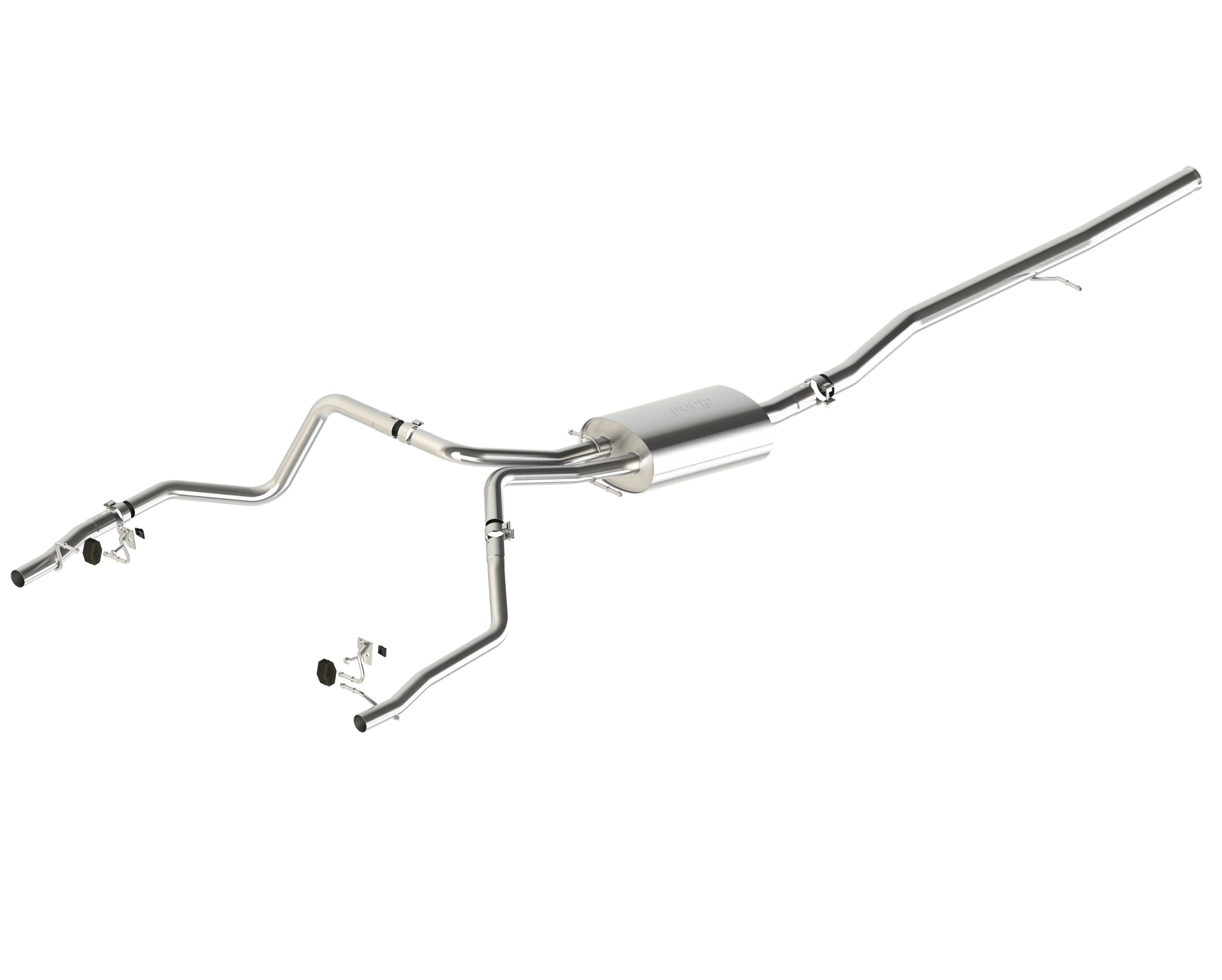 5.3L Cat-Back Dual-Split Rear-Exit Under-the-Bumper Exhaust Upgrade System for Short Wheel Base Models by Borla® - Associated Accessories