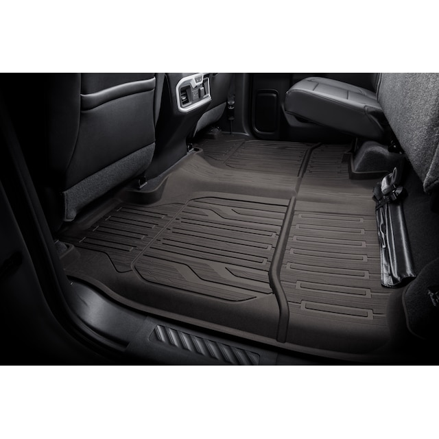 Crew Cab Second-Row Interlocking Premium All-Weather Floor Liner in Dark Atmosphere