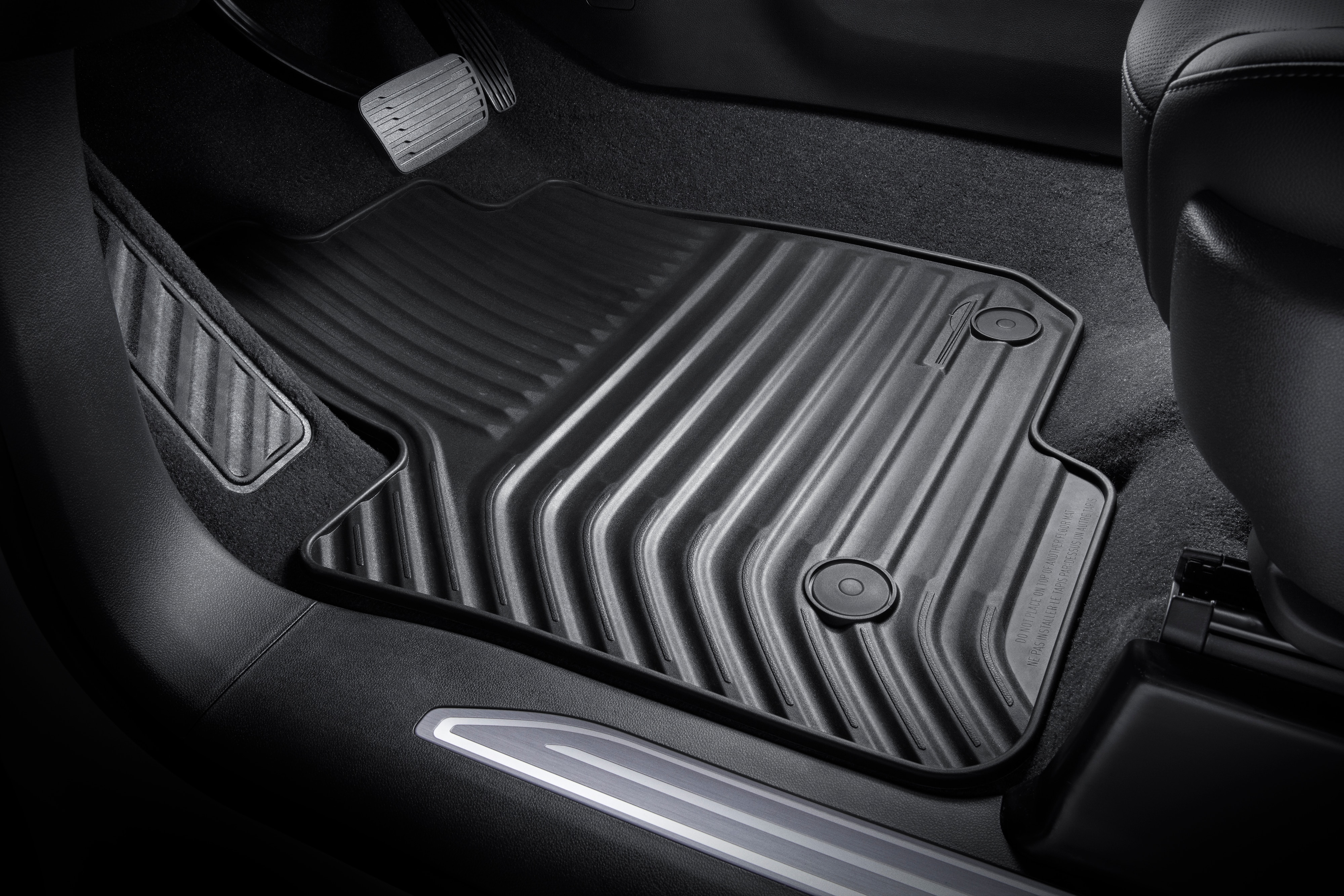 Double Cab First- and Second-Row Premium All-Weather Floor Mats in Atmosphere