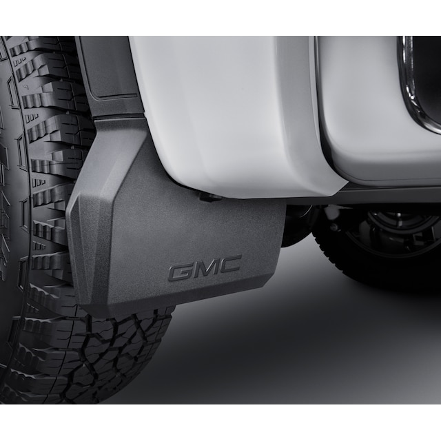 Rear Splash Guards in Black with GMC Logo