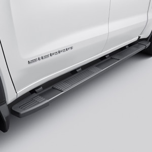 Crew Cab Standard Bed 6-Inch Rectangular Wheel-to-Wheel Assist Steps in Black