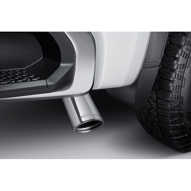 2.7L Polished Stainless Steel Single Outlet Exhaust Tip with GMC Logo
