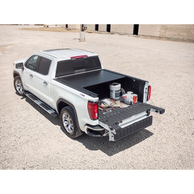 Standard Bed Embark Poly Retractable Truck Bed Cover in Black by Advantage® - Associated Accessories
