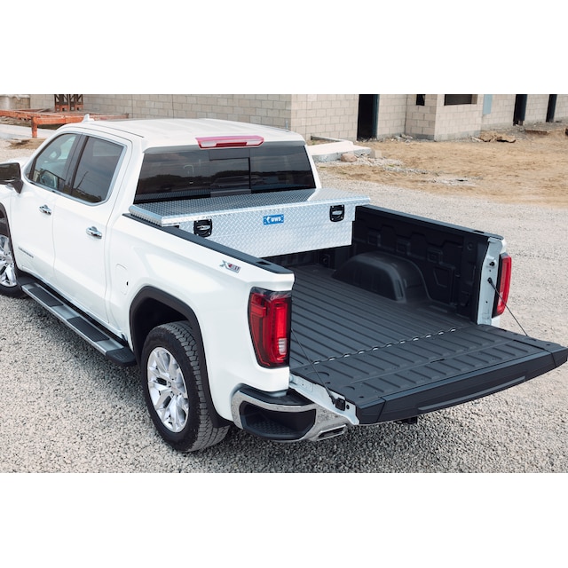 Cross Bed Secure Lock Crossover Aluminum Tool Box with Twist Handles in Bright Chrome by UWS® - Associated Accessories