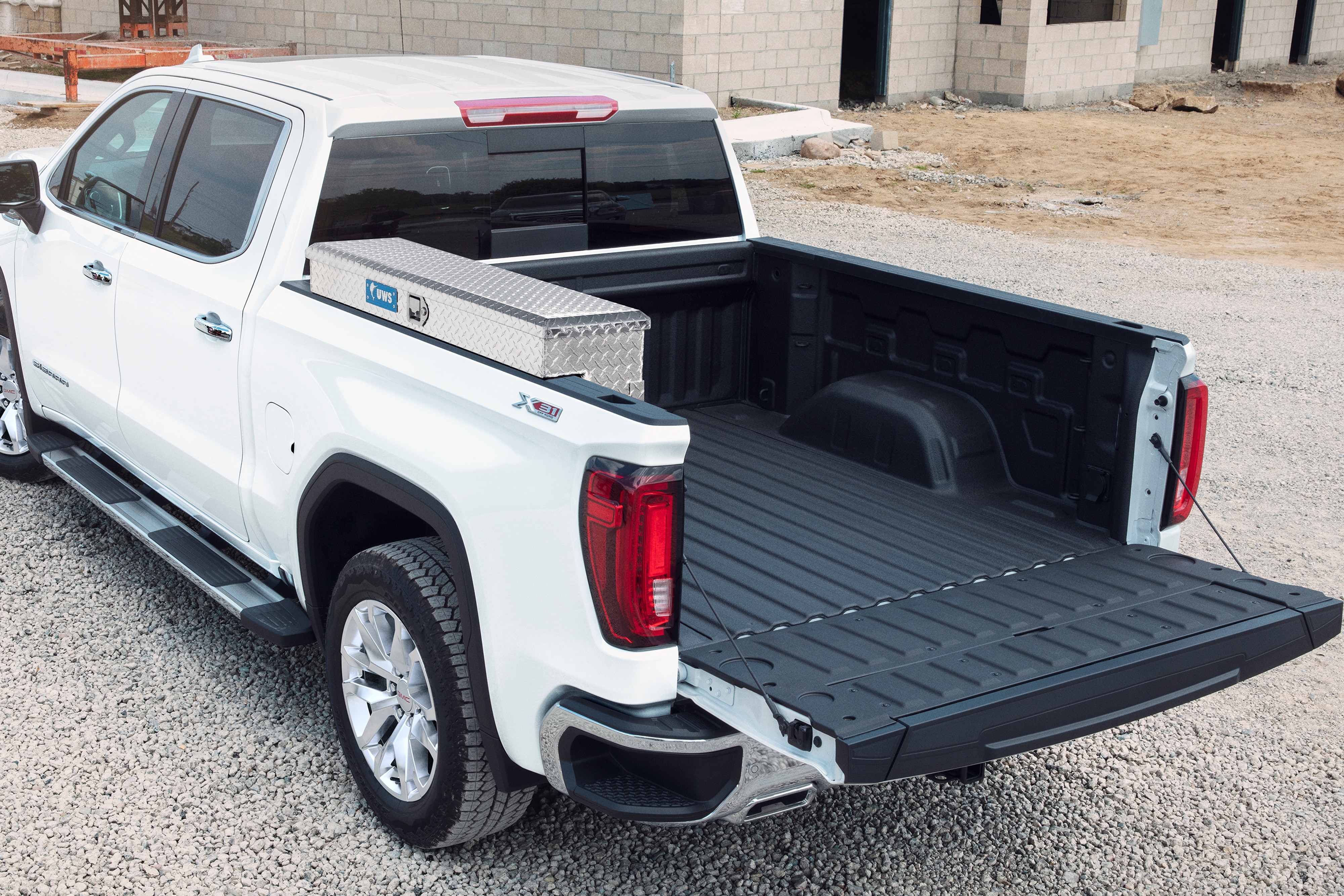 48-Inch Side-Mounting Aluminum Tool Box in Bright Diamond Tread by UWS® - Associated Accessories
