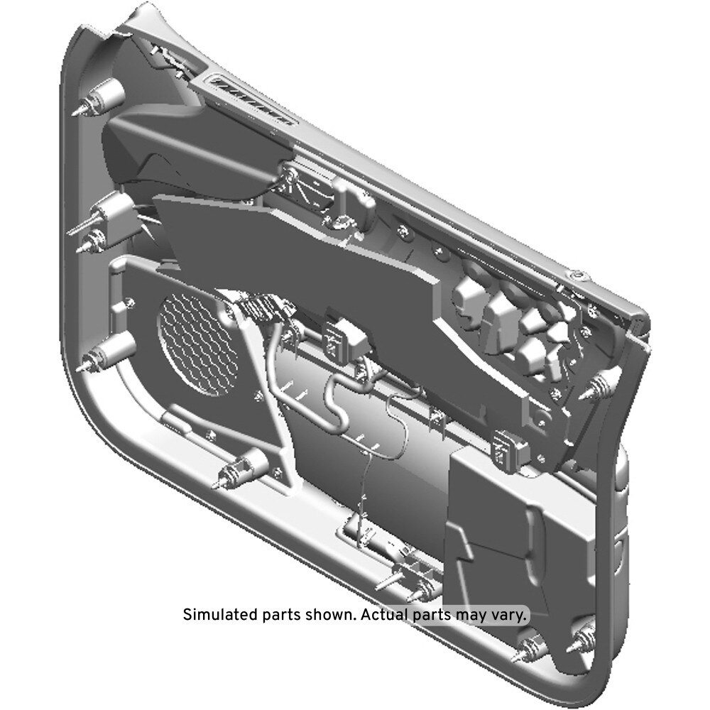 GM Genuine Parts Ebony Front Driver Side Door Trim
