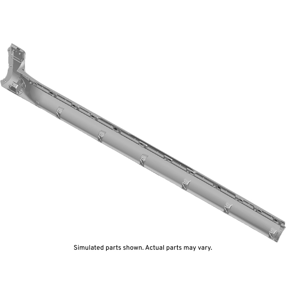 GM Genuine Parts Black Passenger Side Rocker Panel Front Molding