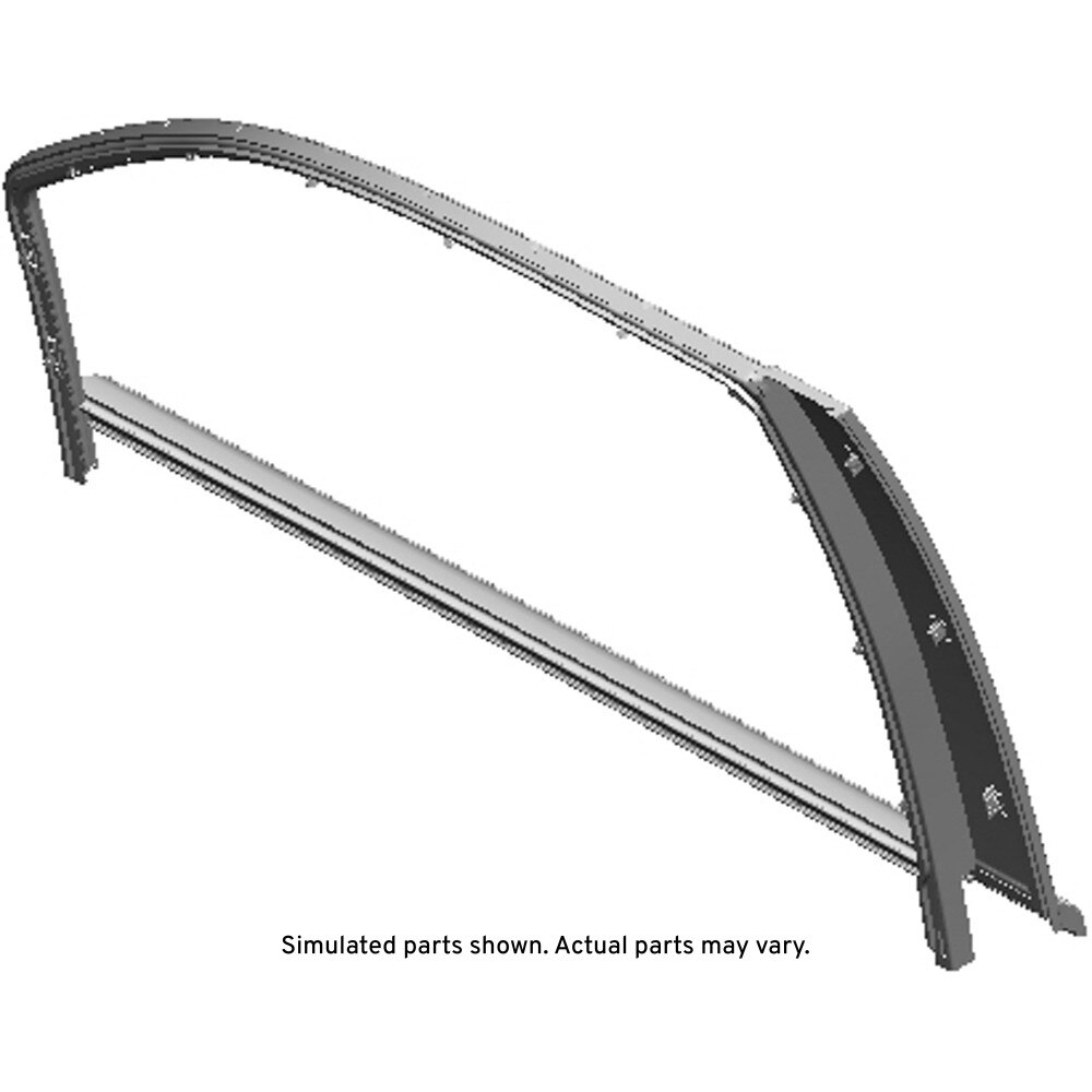 GM Genuine Parts Passenger Side Front Door Window Molding