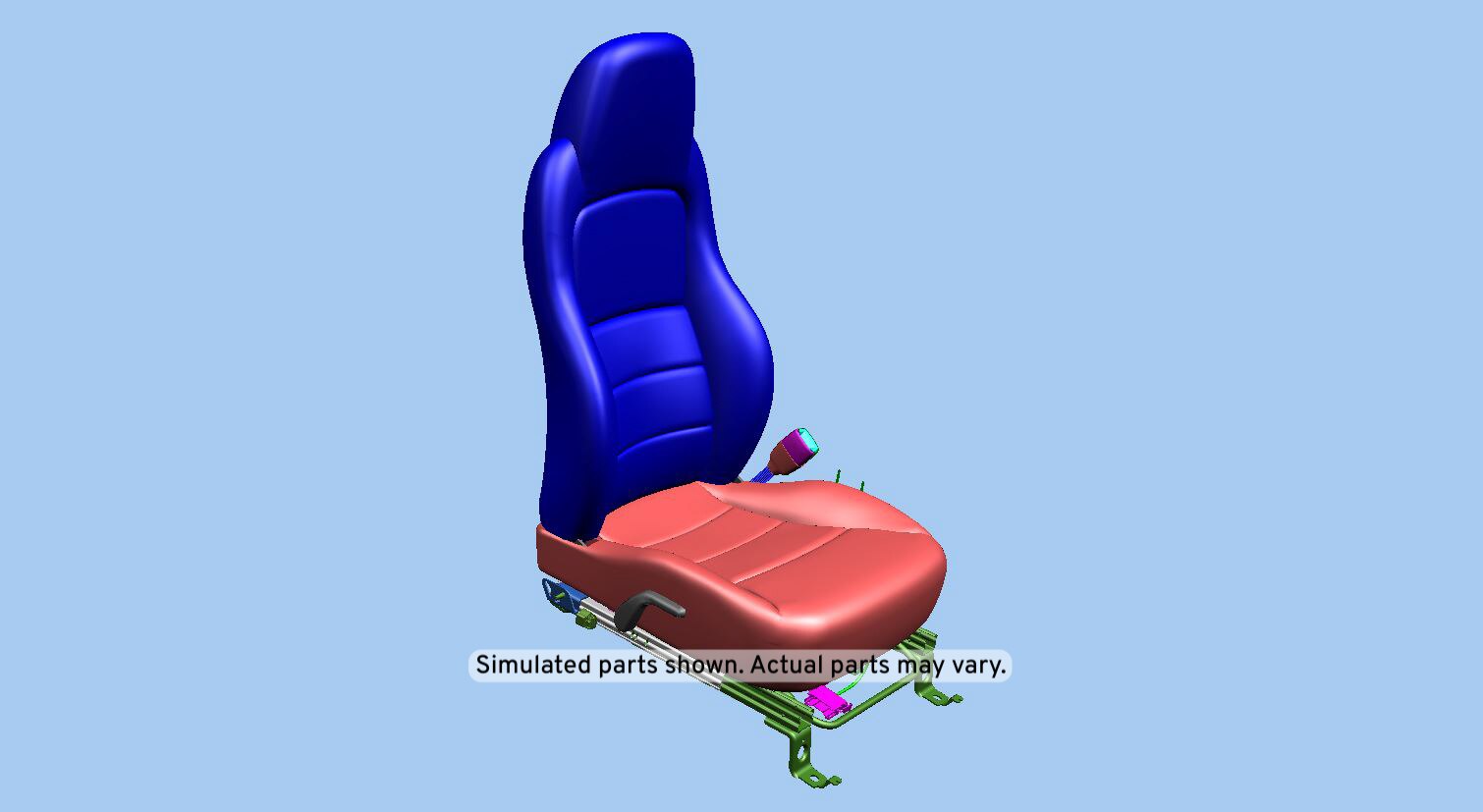 GM Genuine Parts Ebony Passenger Seat