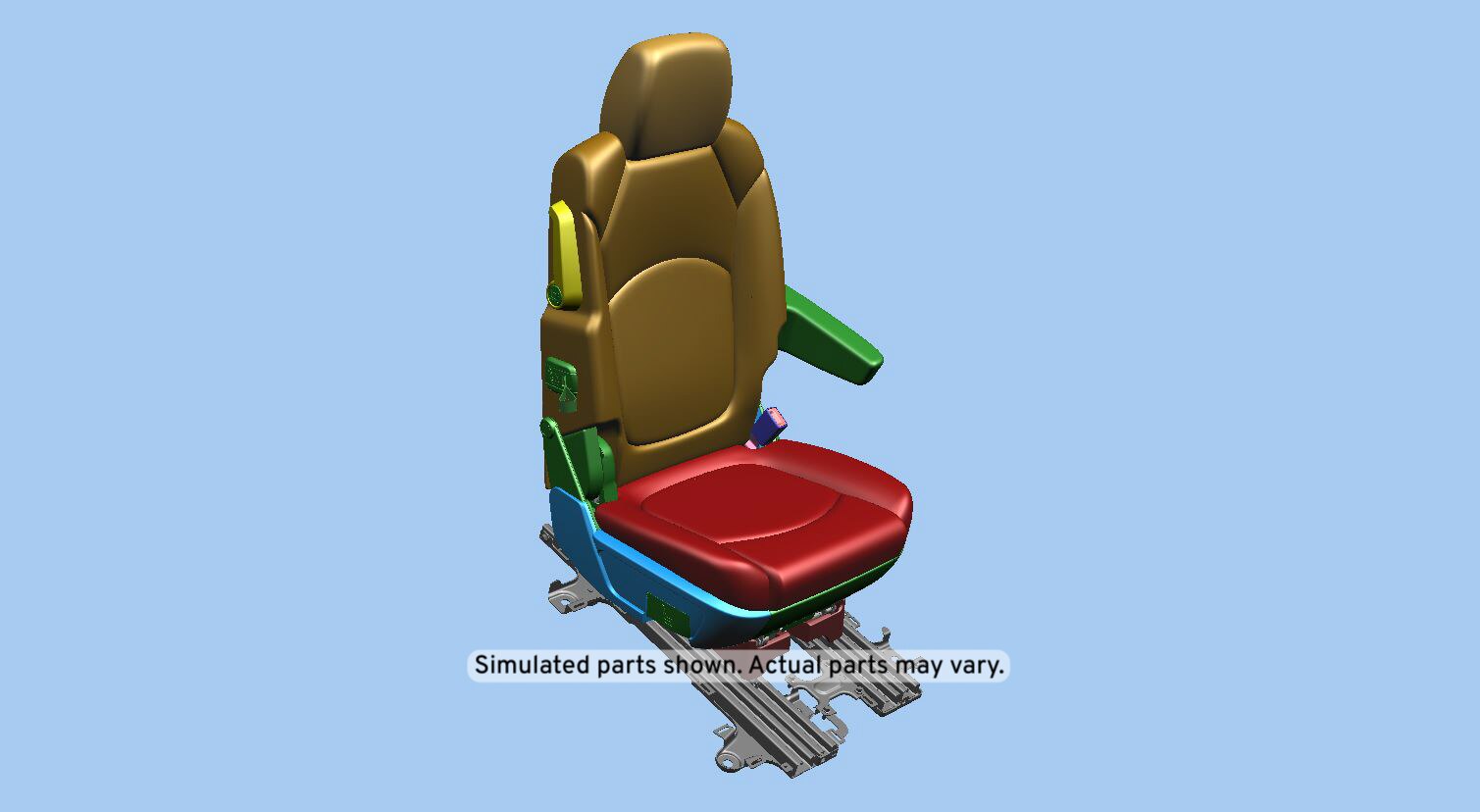 GM Genuine Parts Ebony Rear Passenger Side Seat