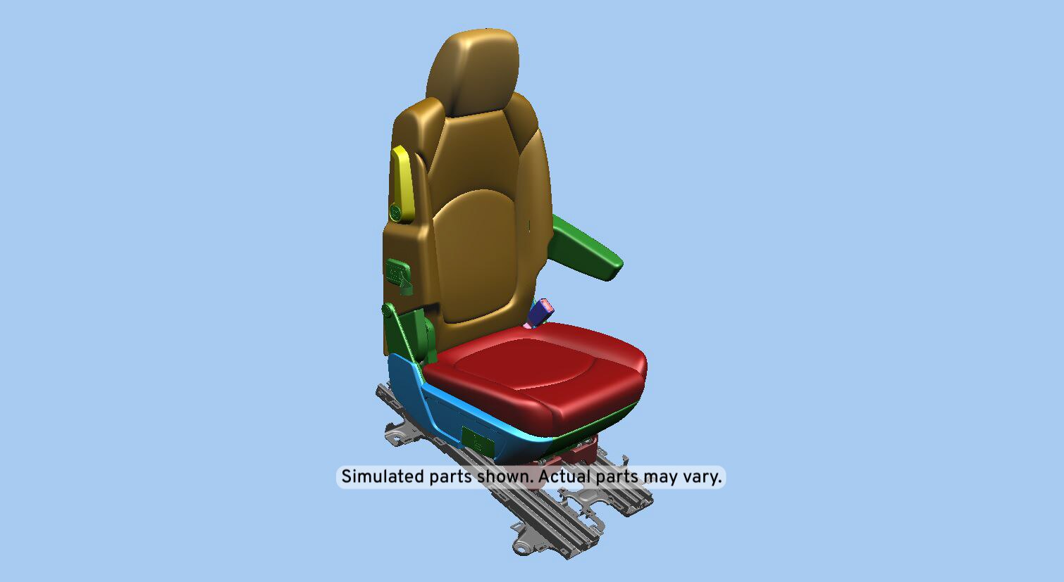 GM Genuine Parts Ebony Rear Passenger Side Seat