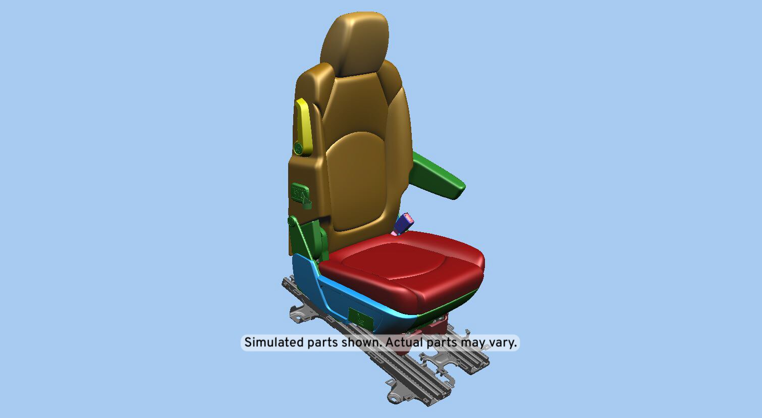 GM Genuine Parts Ebony Rear Passenger Side Seat