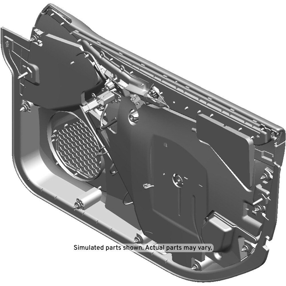 GM Genuine Parts Ebony Front Driver Side Door Trim