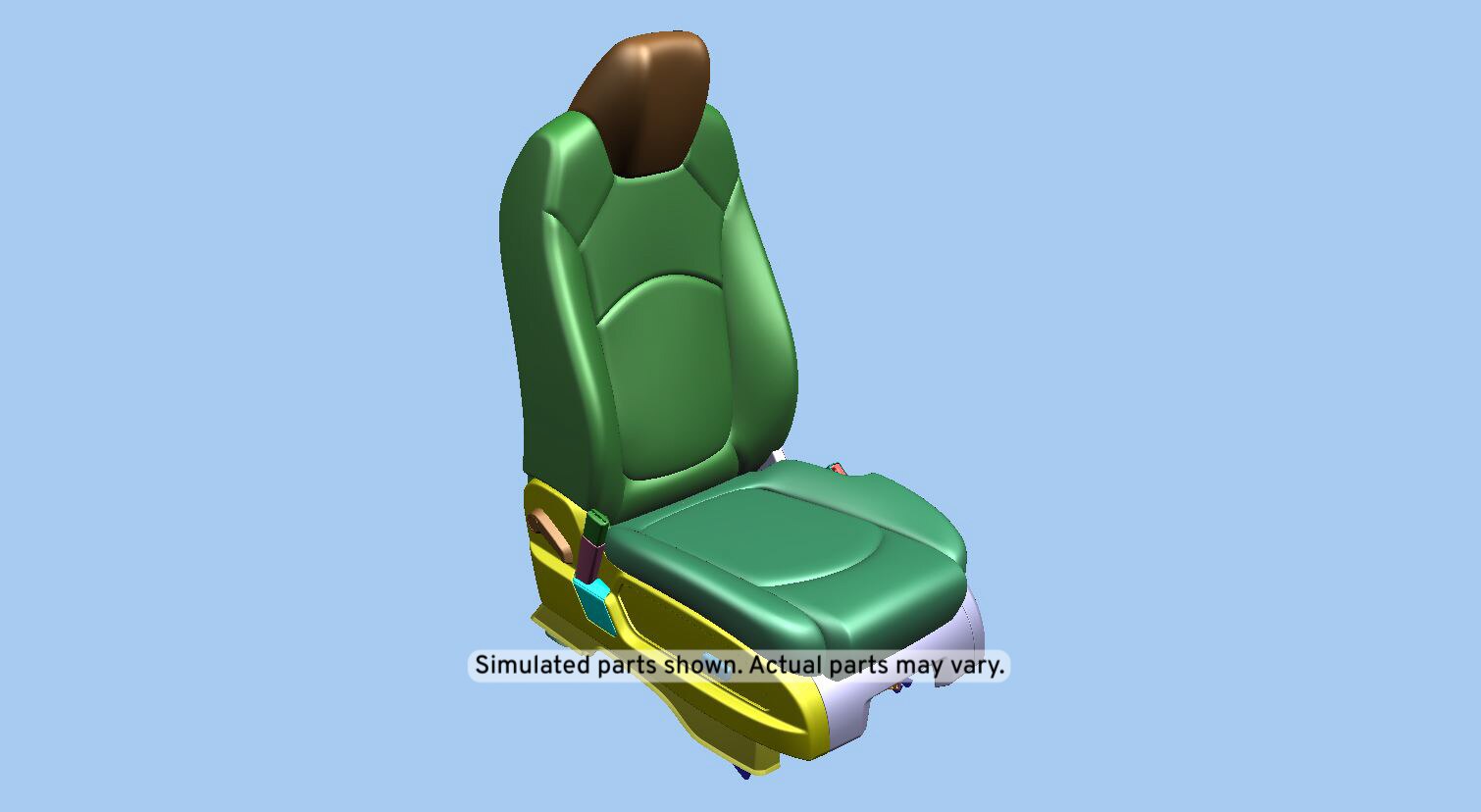 GM Genuine Parts Light Titanium Passenger Seat