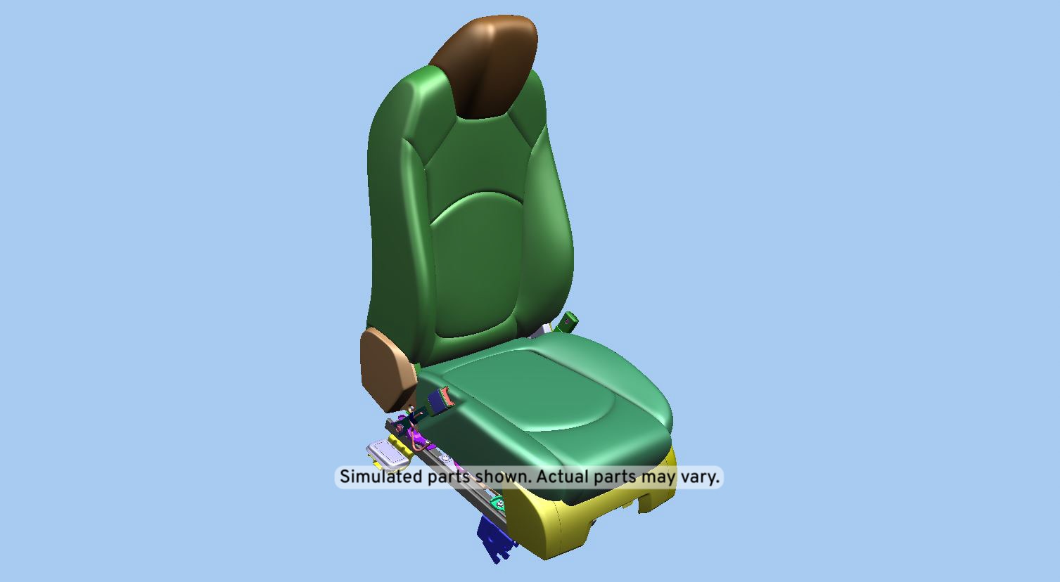 GM Genuine Parts Ebony Driver Seat