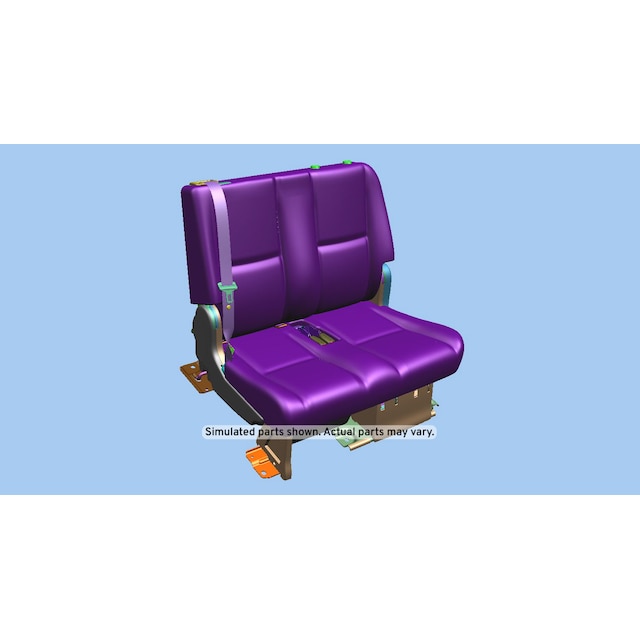 GM Genuine Parts Ebony Rear Driver Side Seat