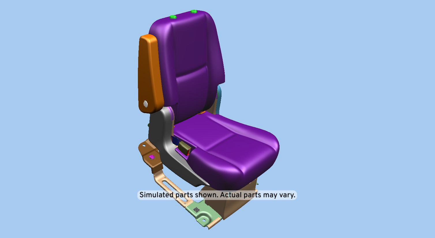 GM Genuine Parts Ebony Rear Driver Side Seat