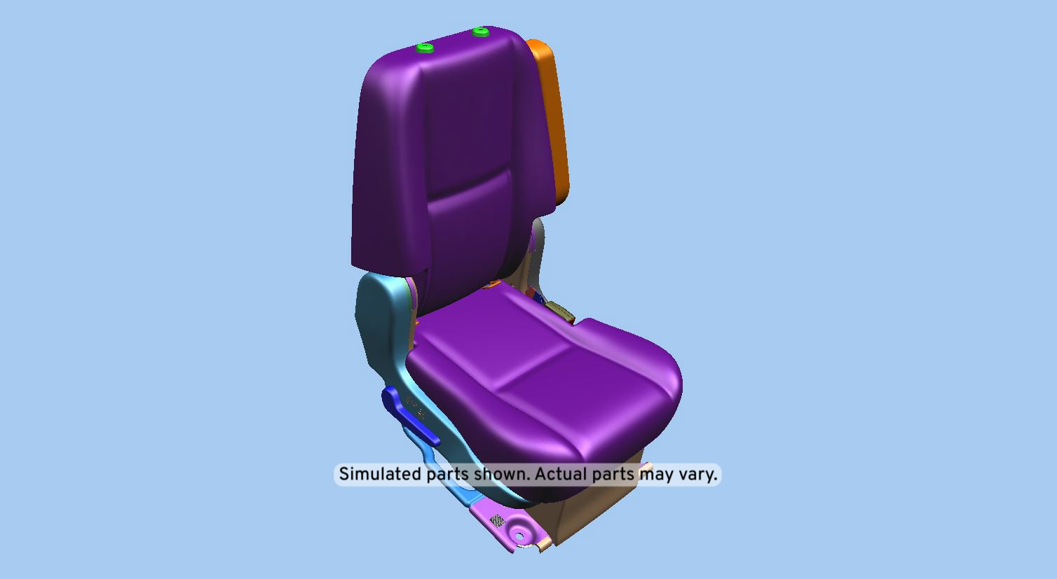 GM Genuine Parts Light Titanium Rear Passenger Side Seat