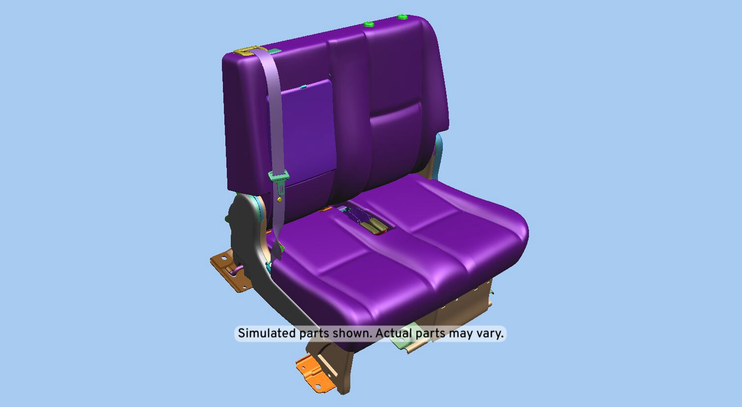 GM Genuine Parts Light Titanium Rear Driver Side Seat
