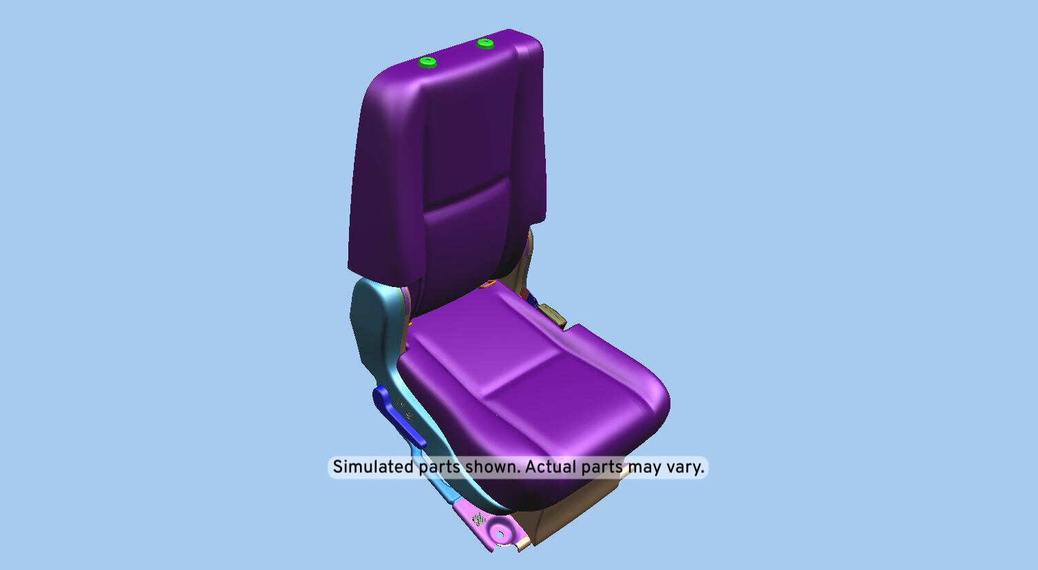 GM Genuine Parts Ebony Rear Passenger Side Seat