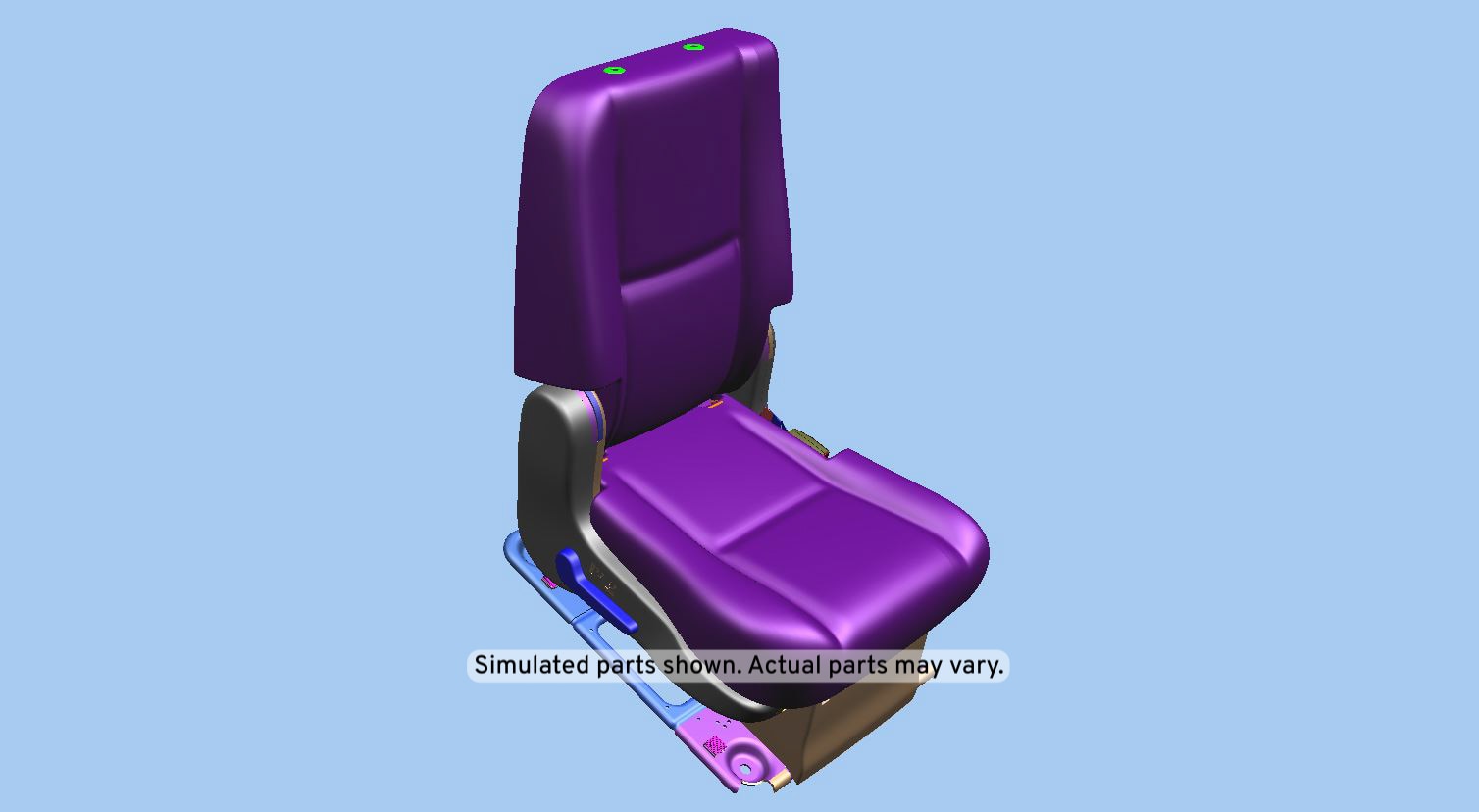 GM Genuine Parts Ebony Rear Passenger Side Seat