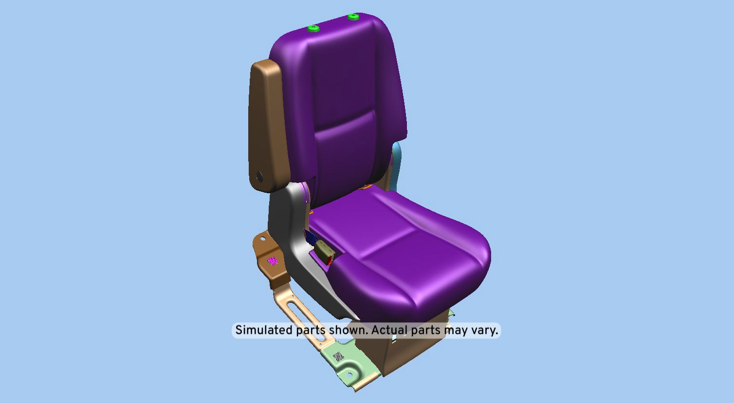 GM Genuine Parts Light Cashmere Rear Driver Side Seat