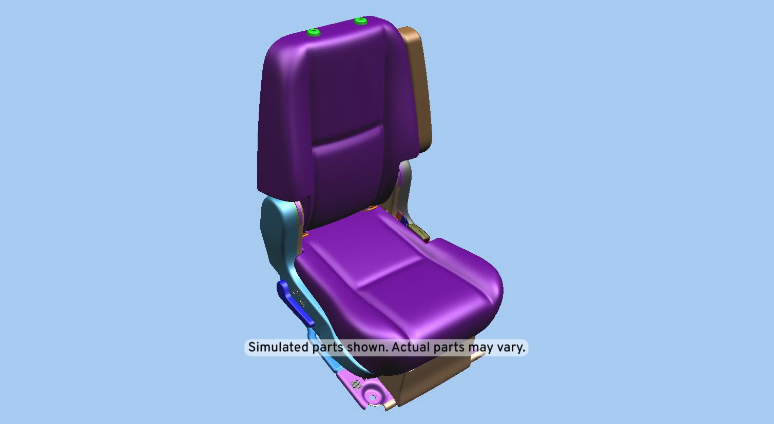 GM Genuine Parts Light Cashmere Rear Passenger Side Seat