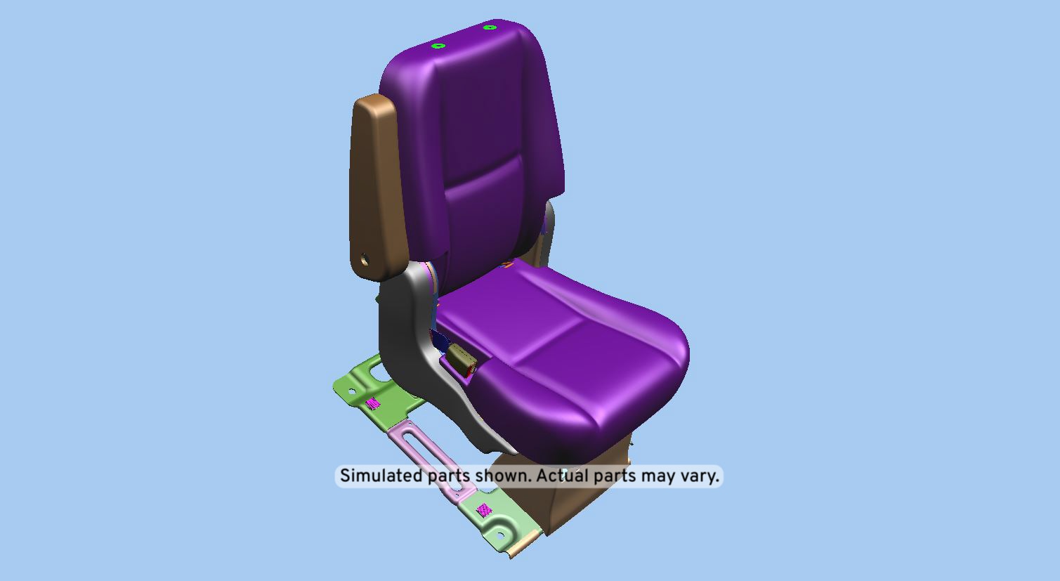 GM Genuine Parts Light Cashmere Rear Driver Side Seat
