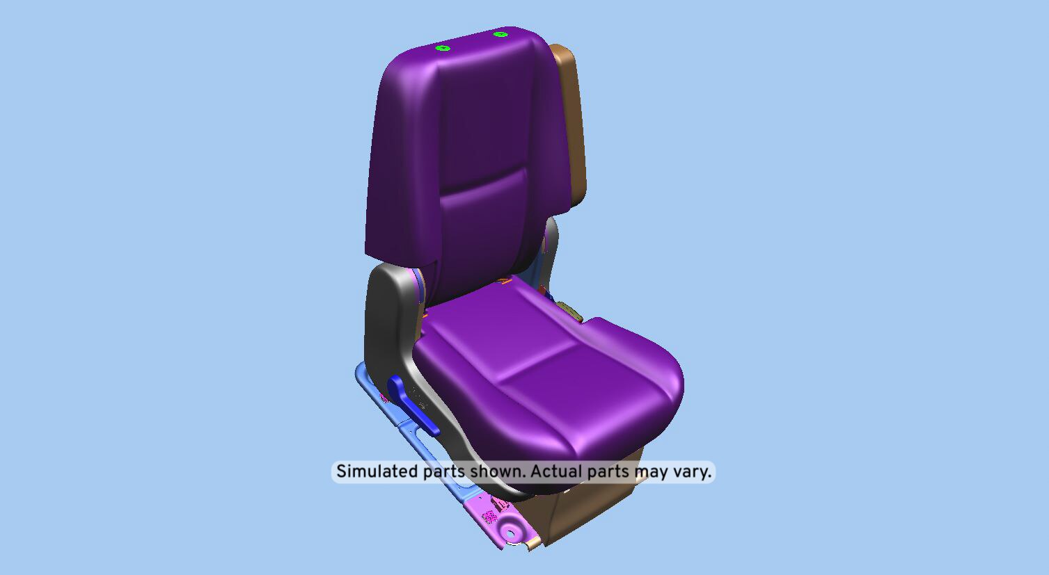 GM Genuine Parts Light Cashmere Rear Passenger Side Seat