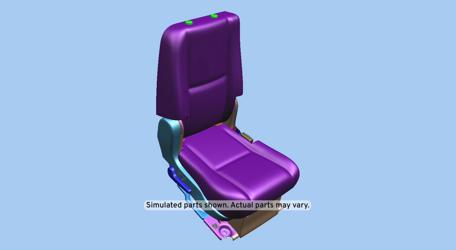 GM Genuine Parts Light Cashmere Rear Passenger Side Seat