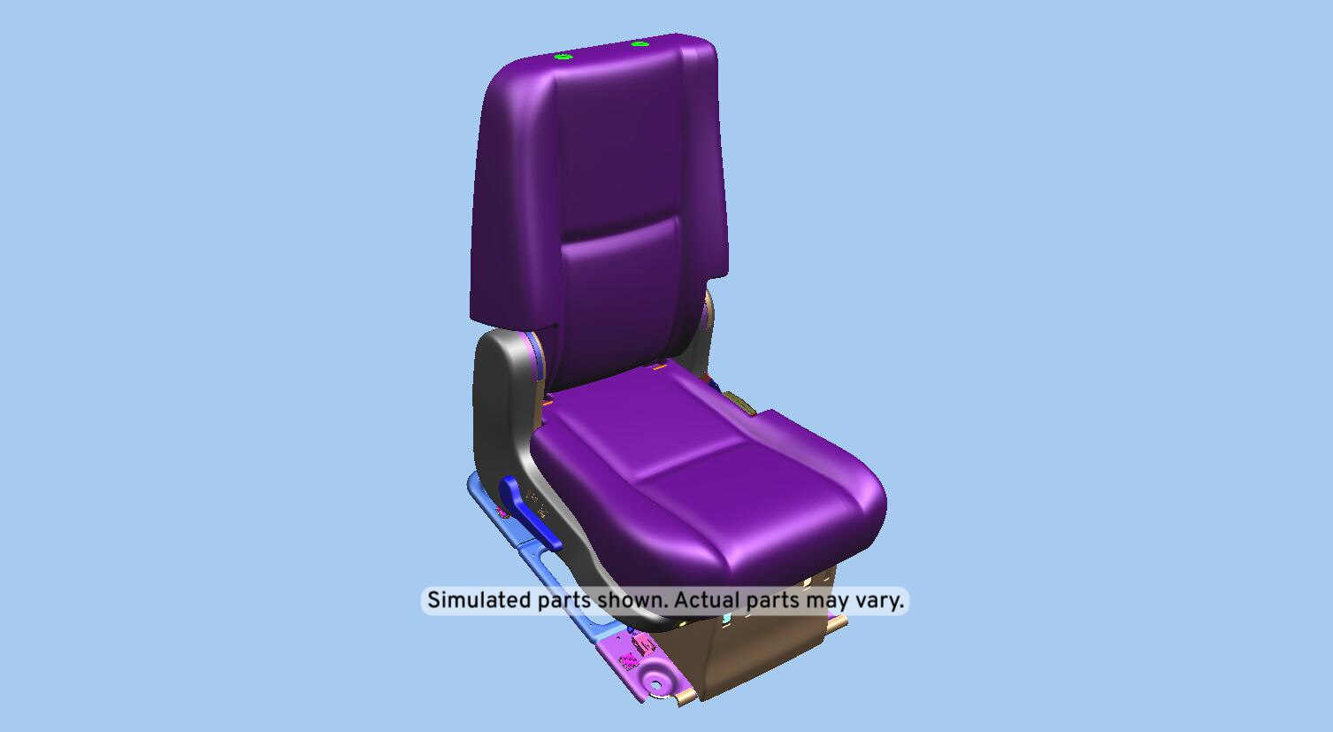 GM Genuine Parts Light Titanium Rear Passenger Side Seat