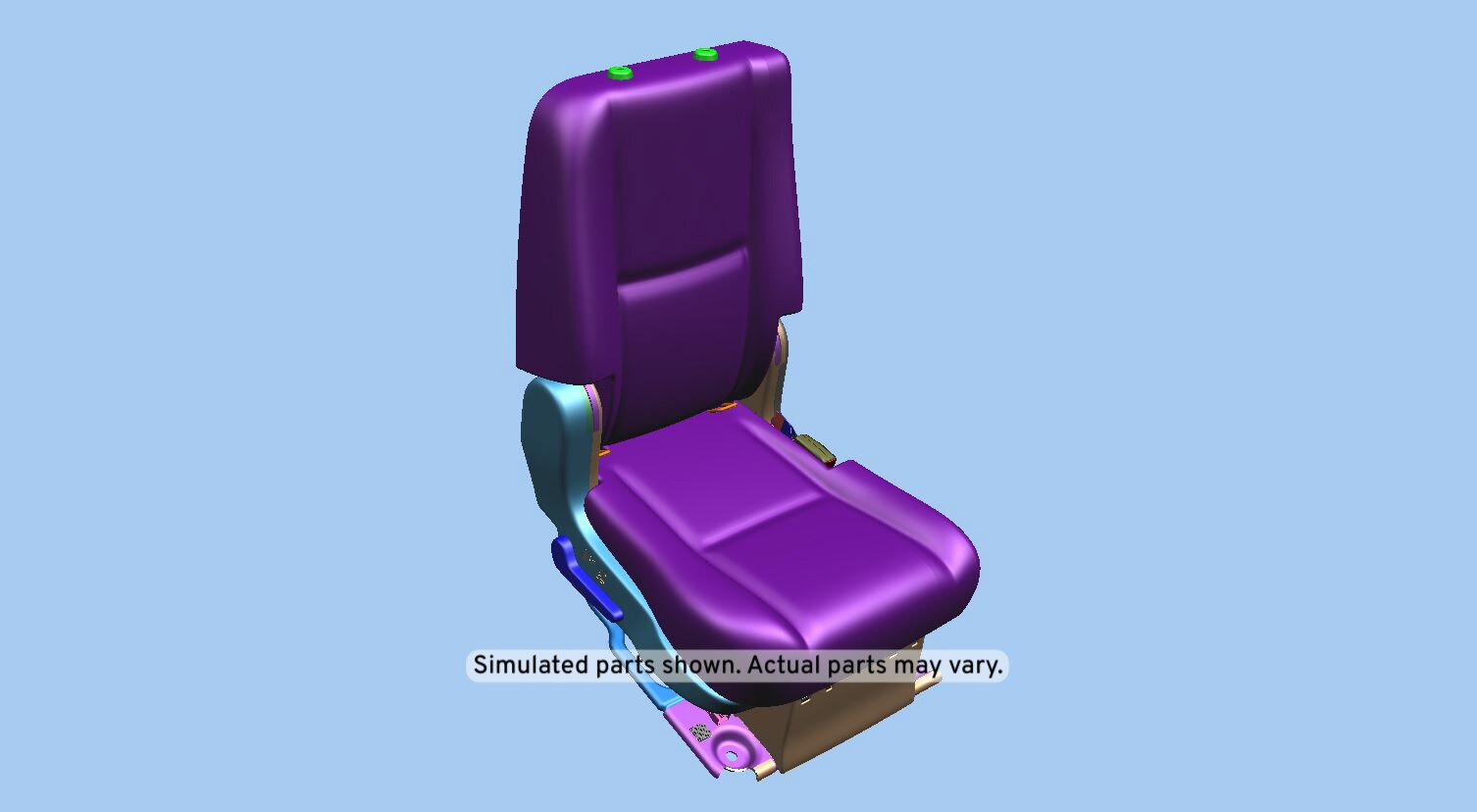 GM Genuine Parts Light Titanium Rear Passenger Side Seat
