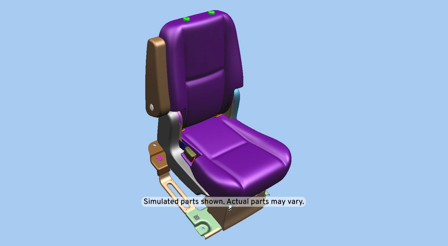 GM Genuine Parts Light Cashmere Rear Driver Side Seat