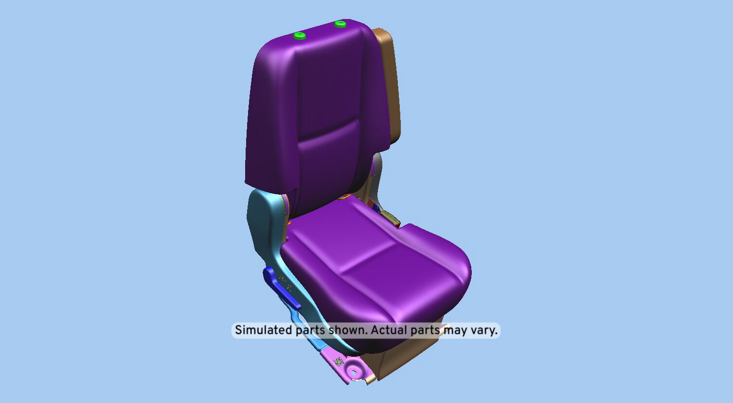 GM Genuine Parts Light Cashmere Rear Passenger Side Seat