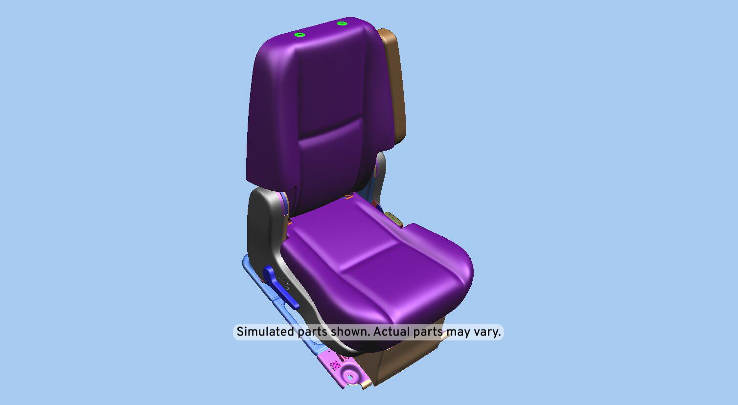 GM Genuine Parts Ebony Rear Passenger Side Seat