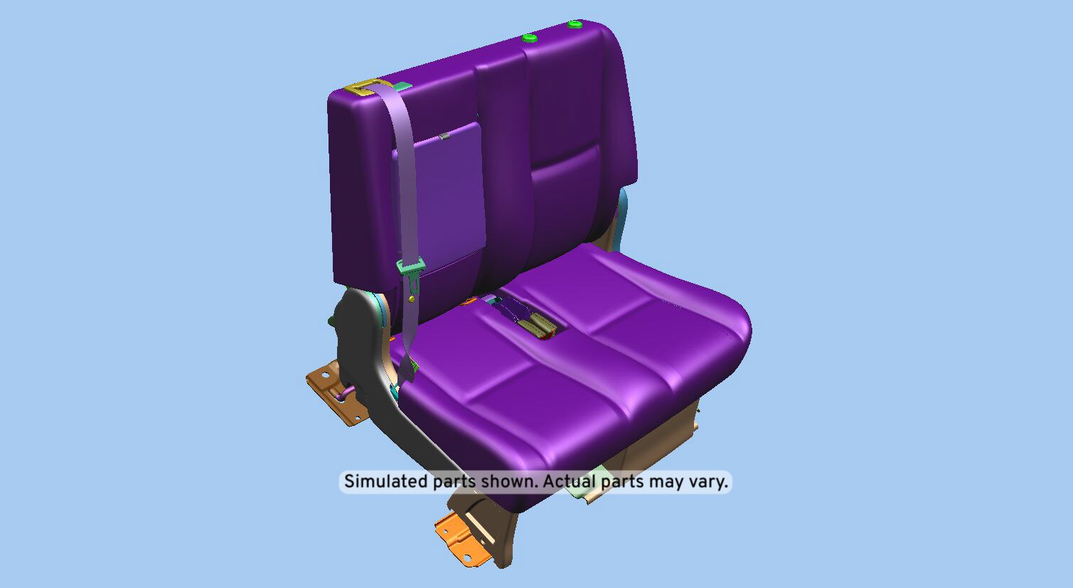 GM Genuine Parts Light Cashmere Rear Driver Side Seat