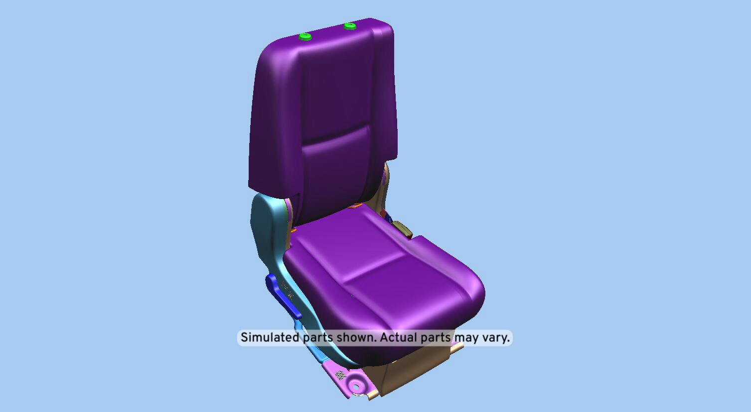 GM Genuine Parts Light Cashmere Rear Passenger Side Seat