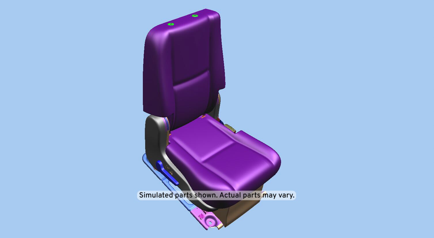 GM Genuine Parts Light Cashmere Rear Passenger Side Seat