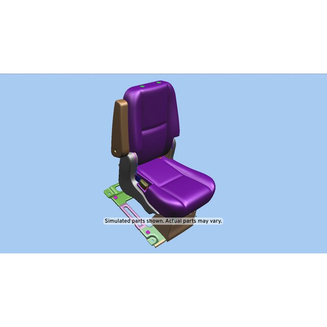 GM Genuine Parts Ebony Rear Driver Side Seat