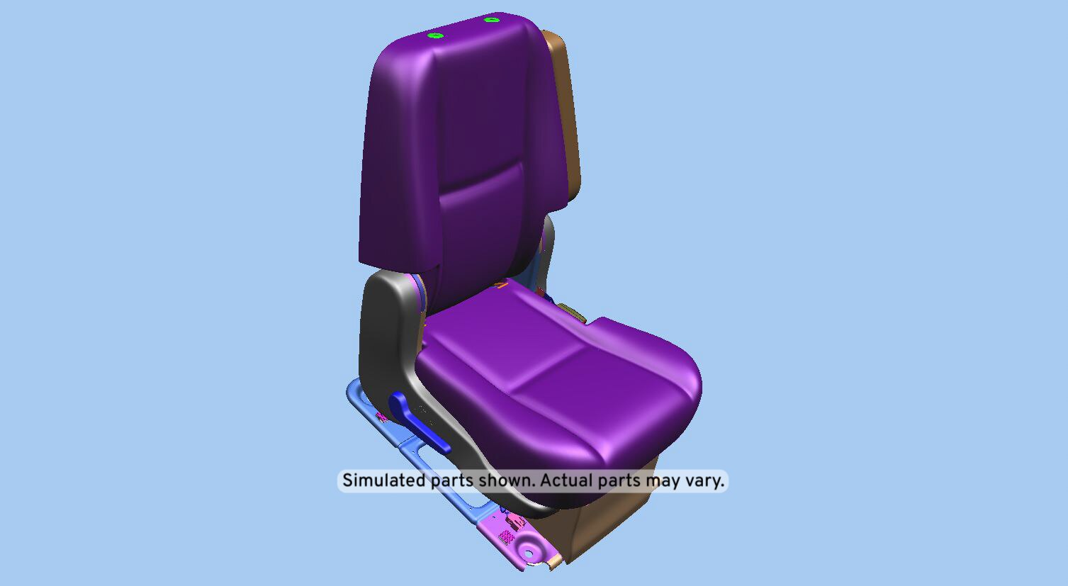 GM Genuine Parts Light Cashmere Rear Passenger Side Seat