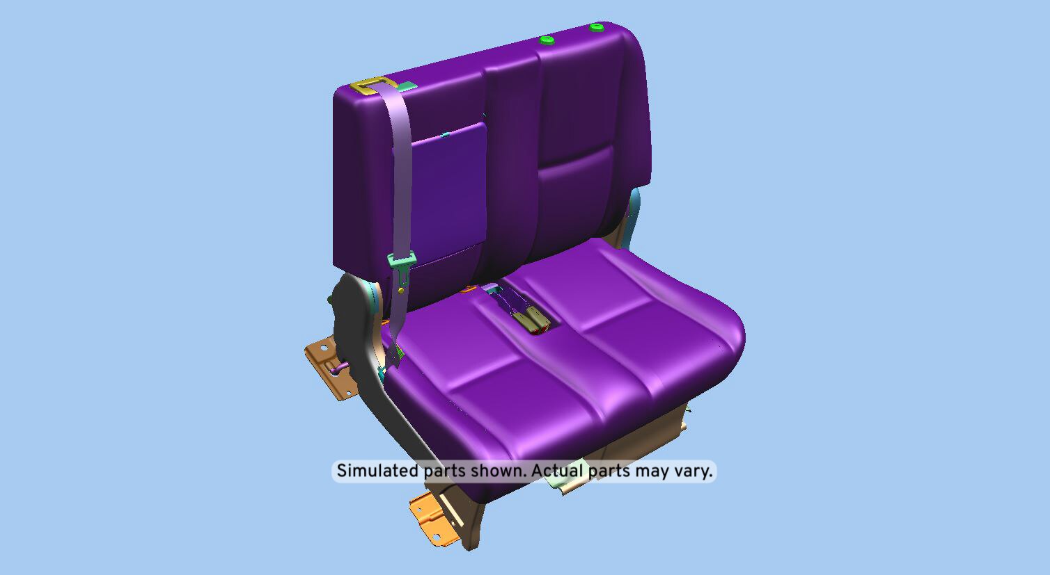GM Genuine Parts Light Cashmere Rear Driver Side Seat