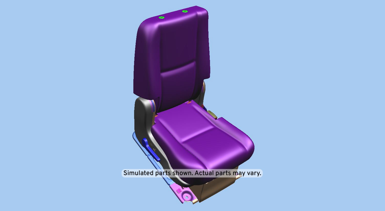 GM Genuine Parts Light Cashmere Rear Passenger Side Seat
