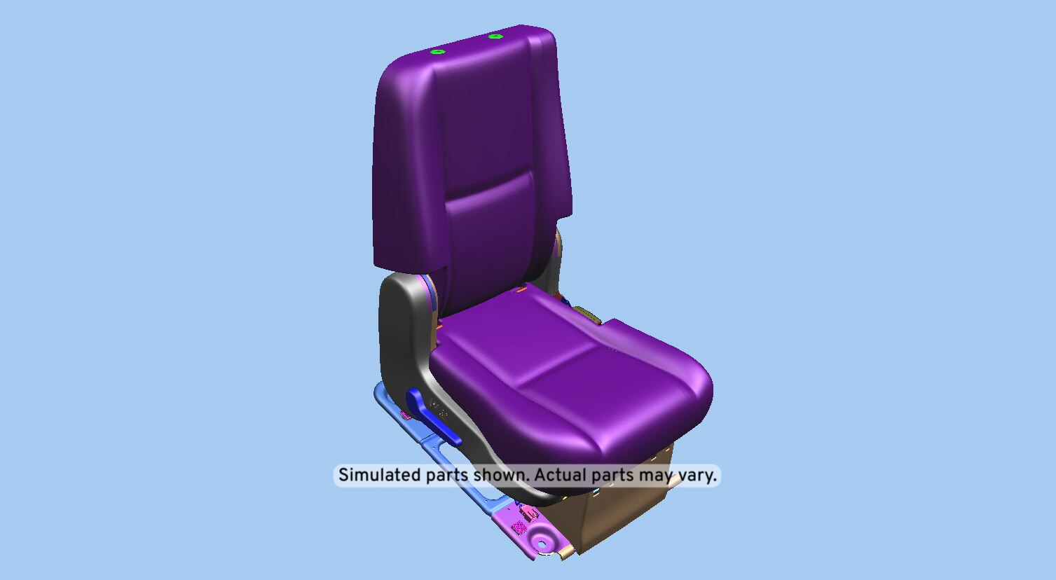 GM Genuine Parts Ebony Rear Passenger Side Seat